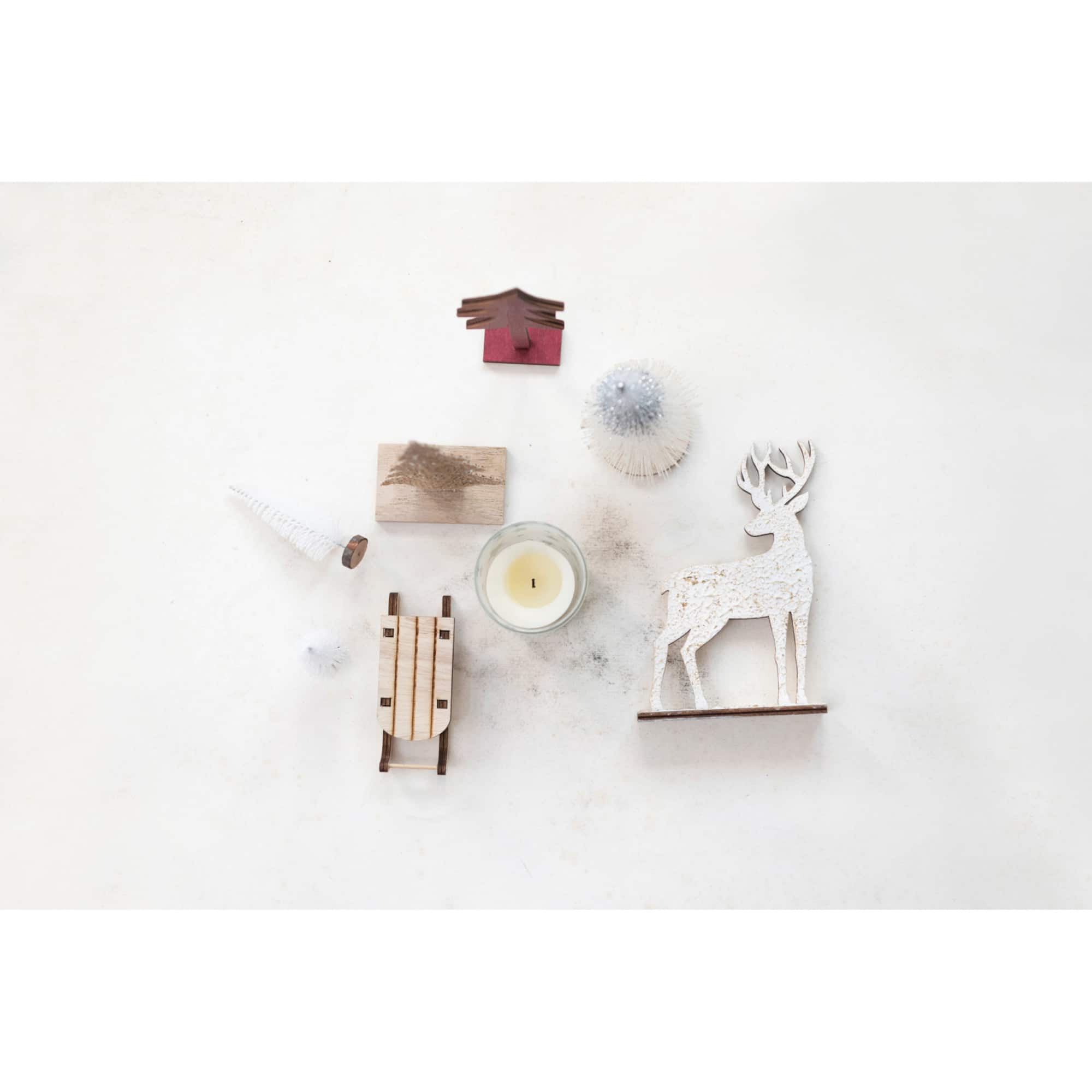 Hello Honey® 13 Piece Star Candle, Sled & Woodland Icons Candle Garden Kit
